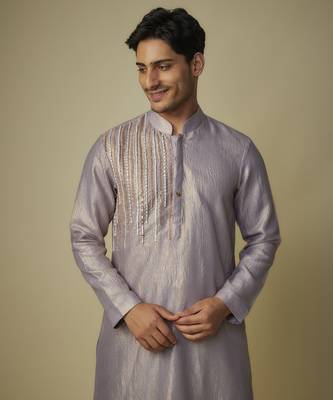 Lilac embroiderd kurta set 2