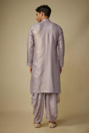 Lilac embroiderd kurta set