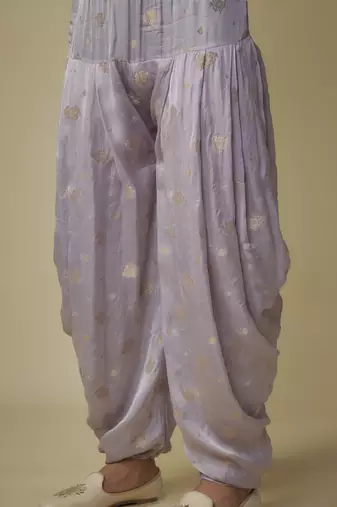 Lilac embroiderd kurta set