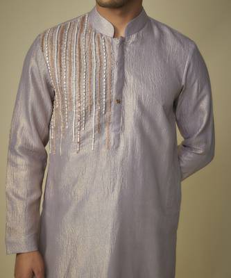 Lilac embroiderd kurta set 5