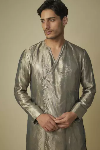 Black gold angrakha set