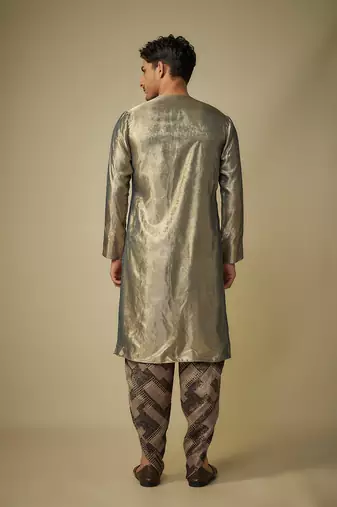 Black gold angrakha set