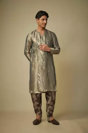 Black gold angrakha set