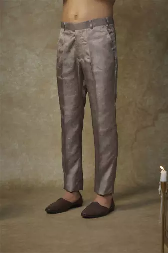 Olive embroiderd jacket with kurta and pant