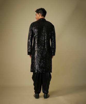 Black sequence kurta set 3