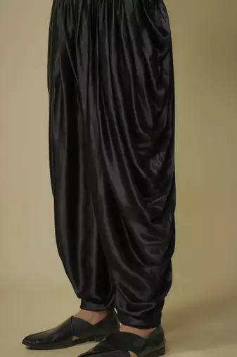 Black sequence kurta set