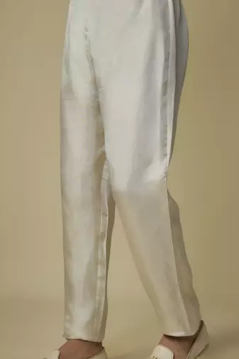 Pink sequence jacket with kurta and pant