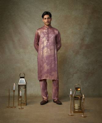 Maroon kurta with pant 1