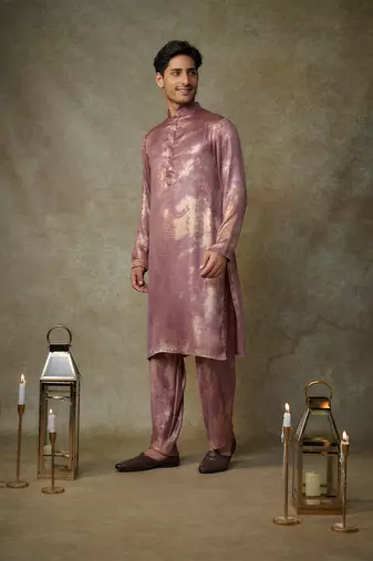 Maroon kurta with pant