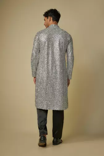 Silver embroiderd kurta with pant