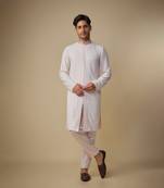 Baby pink embroiderd kurta with pant