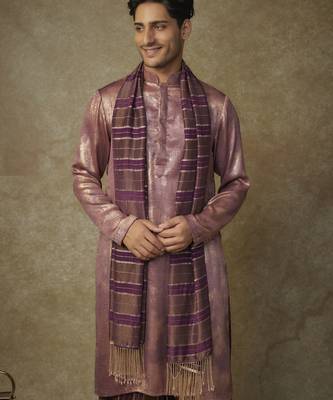 Wine kurta with dhoti and dupatta 2