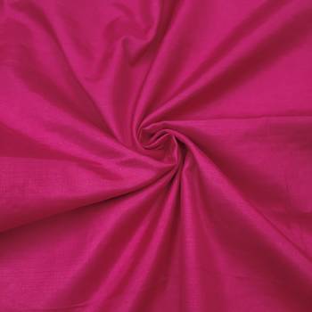 Women's pink sequence embroidery roman cotton silk dress material 3