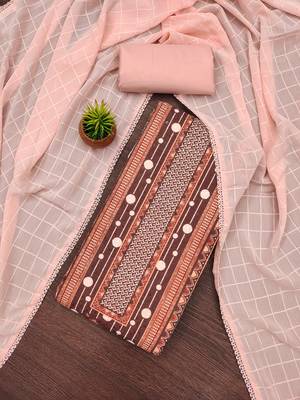 Women's multi heavy multi thread sequence embroidery pc cotton dress material 1