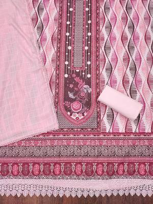 Women's multi heavy multi thread sequence embroidery pc cotton dress material 2