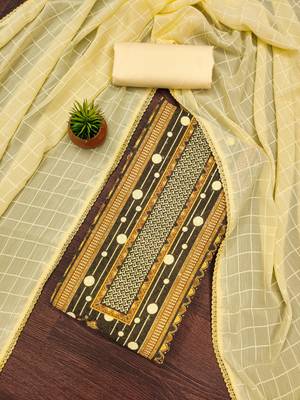 Women's multi heavy multi thread sequence embroidery pc cotton dress material 1