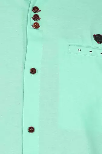 men's mandarin collar linen cotton party casual shirt | indowestern shirt for men