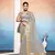 grey embroiderd tissue cotton silk blend saree with unstitched blouse piece