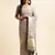 grey cotton khadi silk blend embroidered work saree with unstitched blouse piece