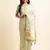 sky blue cotton khadi silk blend embroidered work saree with unstitched blouse piece