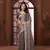 grey organza embroidered work saree with unstitched blouse piece