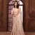 peach organza embroidered work saree with unstitched blouse piece