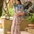 blue silk blend woven work saree with unstitched blouse piece