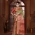 pista silk blend woven work saree with unstitched blouse piece
