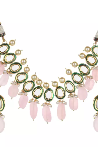 Pink necklace set