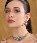 Necklace set and earrings feature a beautiful design and high-quality materials