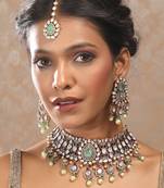 Necklace set is designed for women, providing a stylish and versatile accessory for any outfit