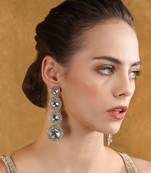 Diamond shaped drop earrings