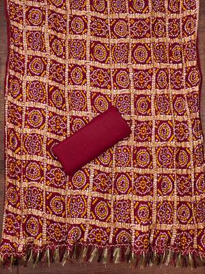 Women's pink heavy multi thread embroidery coco silk cotton dress material 4