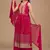 Radiant Rani Pink Georgette Salwar Suit with Glamorous Zari Work Stitched