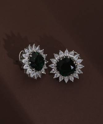 Green emerald studs 4