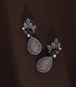 Lavender zirconia dangler earrings