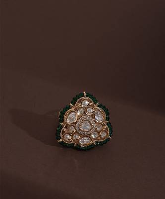 Green polki ring 2