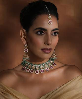 Mint polki necklace set 1