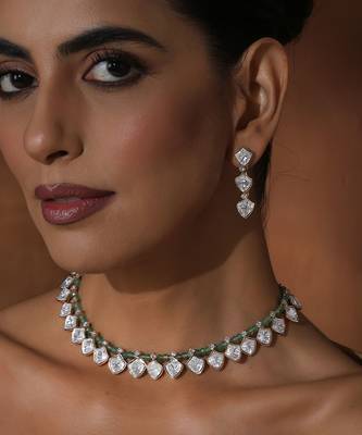 Mint polki necklace set 3