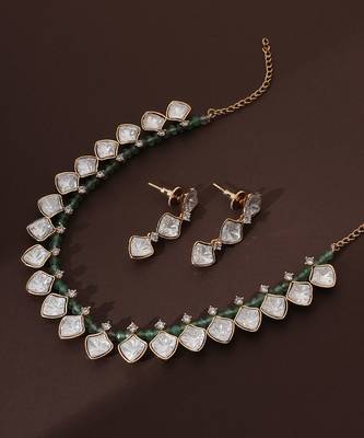 Mint polki necklace set 4