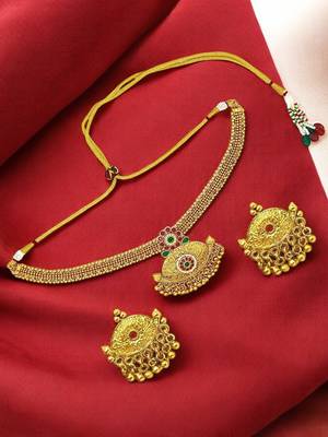 Gold-plated traditional necklace set 1