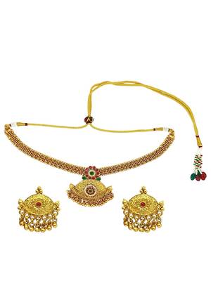 Gold-plated traditional necklace set 2