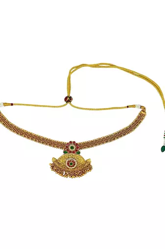 Gold-plated traditional necklace set