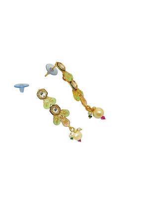 Gold-plated kundan meenakari necklace set 5