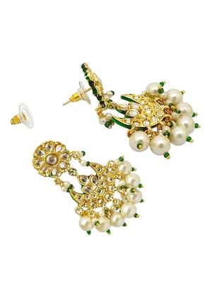 Gold plated paachi kundan choker necklace set 5