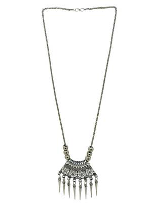 Silver plated oxidised jewellery setnecklace set 3