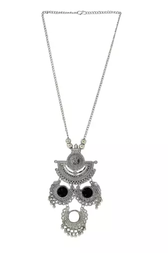 Silver plated oxidised jewellery set