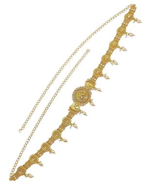 Gold-plated artificial beads waist chain kamarbandh 4