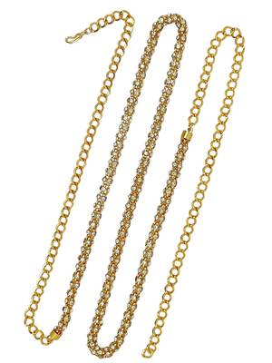 Gold-plated cubic zircon studded waist chain kamarbandh 3