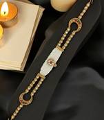 Gold-plated traditional 2 layer kundan-studded matha patti